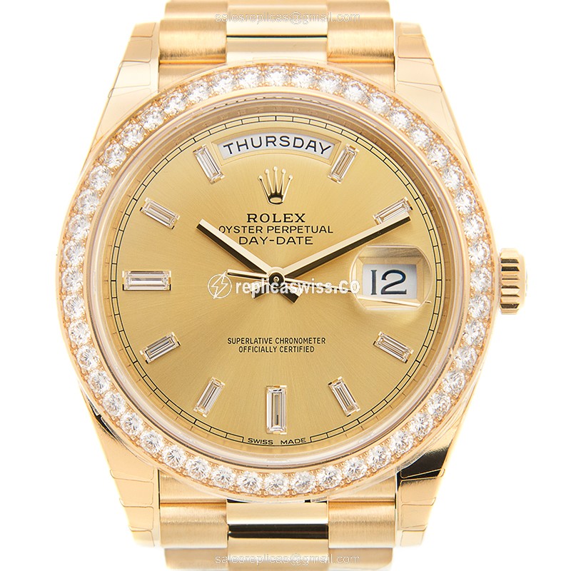 Rolex 228348RBR-0002 DAY-DATE Automatic 18kt Gold & Diamond
