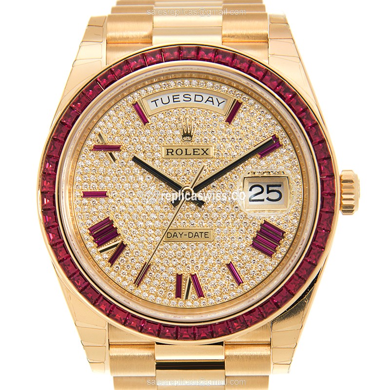 Rolex 228398TRU DAY-DATE Automatic 18kt Gold & Ruby
