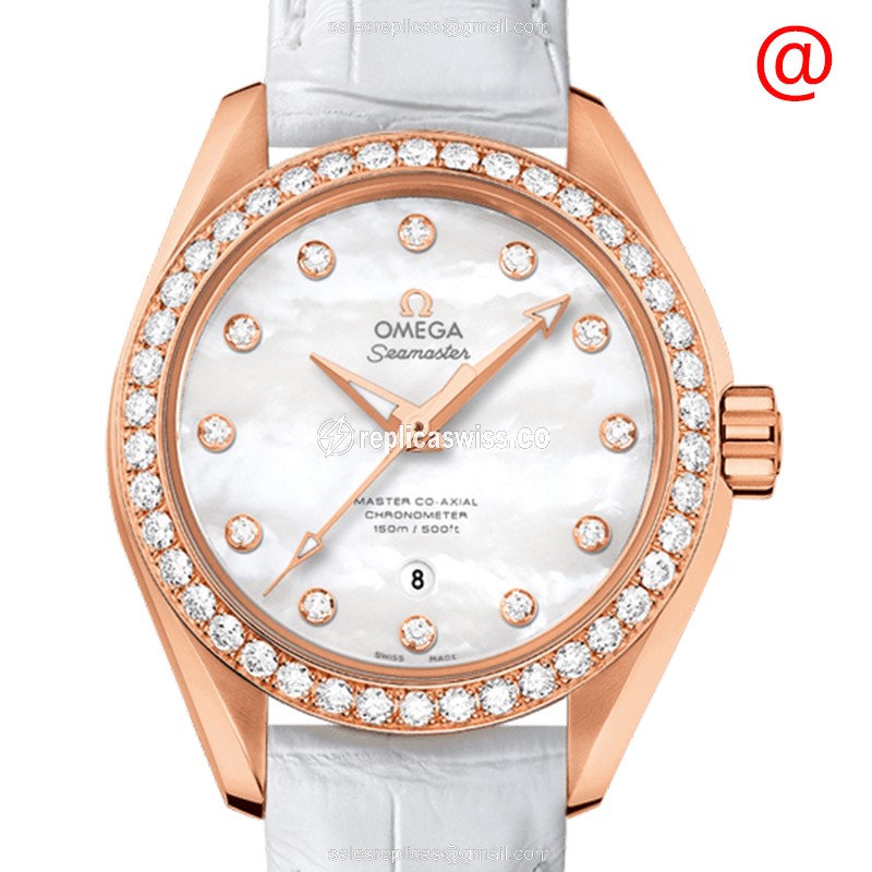 Omega 231.58.34.20.55.003 SEAMASTER Automatic 18kt Rose Gold & Diamonds