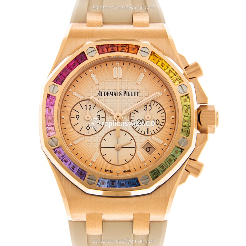 Audemars Piguet 26236OR.YY.D085CA.01 ROYAL OAK OFFSHORE Automatic 18kt Rose Gold & Sapphire