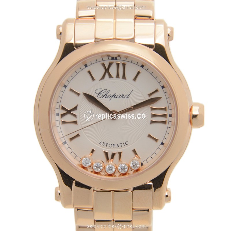 Chopard 274893-5003 HAPPY SPORT Automatic 18kt Rose Gold