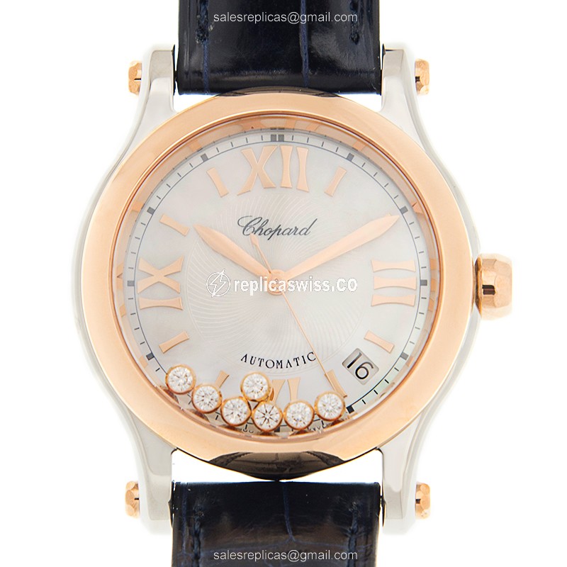Chopard 278559-6008 HAPPY SPORT Automatic 18kt Rose Gold & Steel