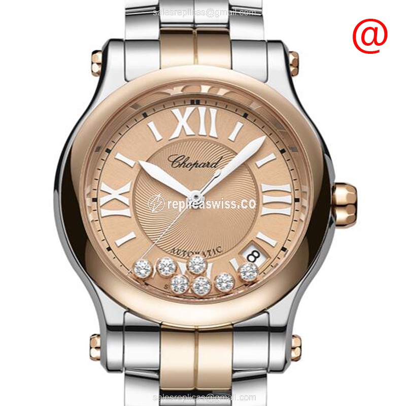 Chopard 278559-6019 HAPPY SPORT Automatic 18kt Rose Gold & Steel
