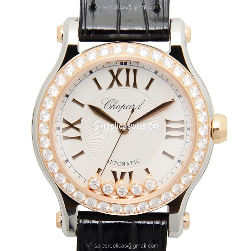 Chopard 278573-6003 HAPPY SPORT Automatic 18kt Rose Magic & Diamond