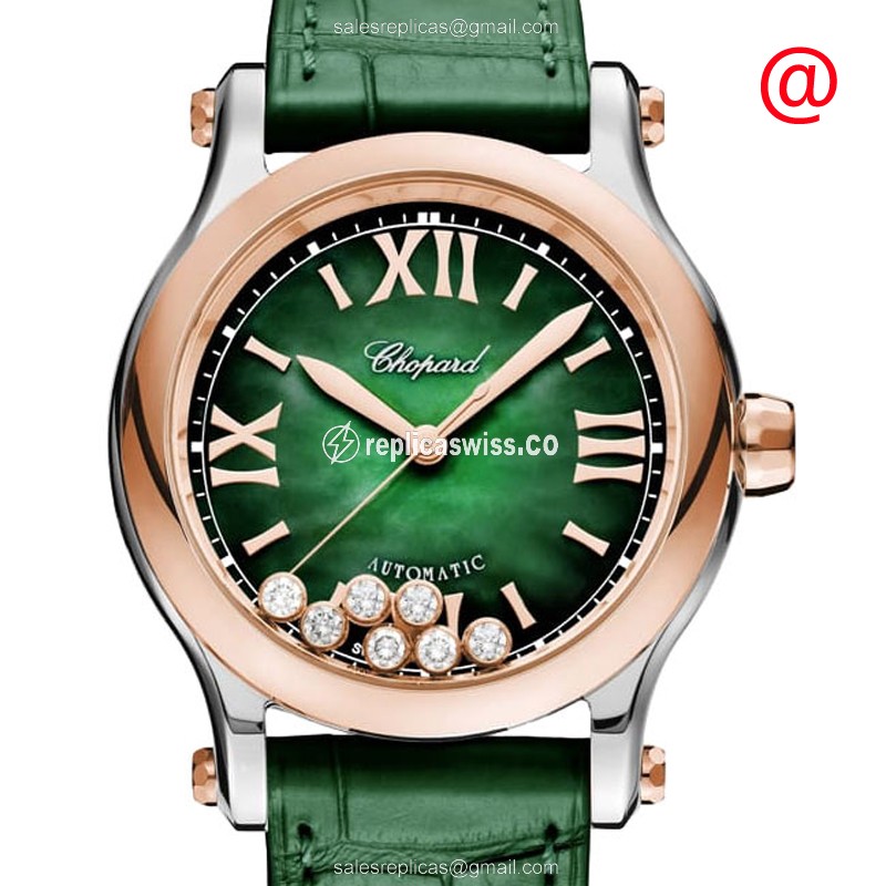 Chopard 278578-6002 HAPPY SPORT Automatic 18kt Rose Gold & Steel