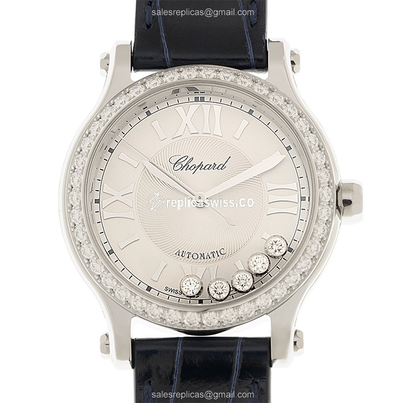 Chopard 278608-3003 HAPPY SPORT Automatic Stainless Steel & Diamonds