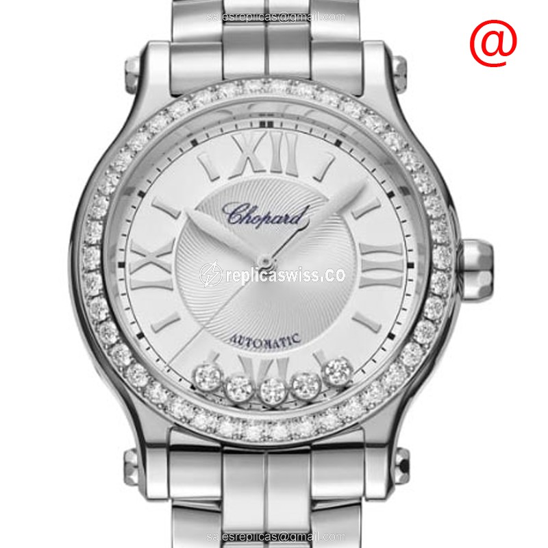 Chopard 278608-3004 HAPPY SPORT Automatic Stainless Steel & Diamonds