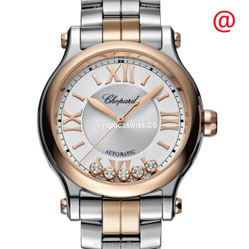 Chopard 278608-6002 HAPPY SPORT Automatic 18kt Rose Gold & Steel