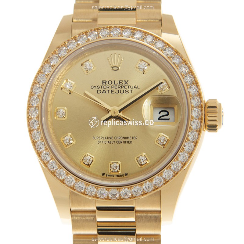 Rolex 279138RBR-0023 LADY DATEJUST Automatic 18kt Gold & Diamond