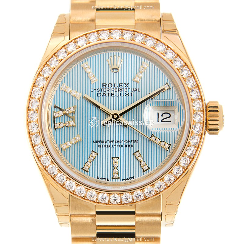 Rolex 279138RBR-0008 LADY DATEJUST Automatic 18kt Gold & Diamond
