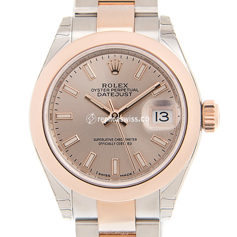 Rolex 279161SUNDUST_O LADY DATEJUST Automatic 18kt Rose Gold & Steel
