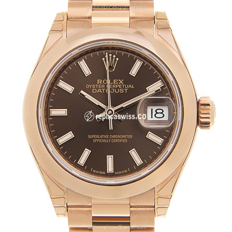 Rolex 279165BR LADY DATEJUST Automatic 18kt Rose Gold