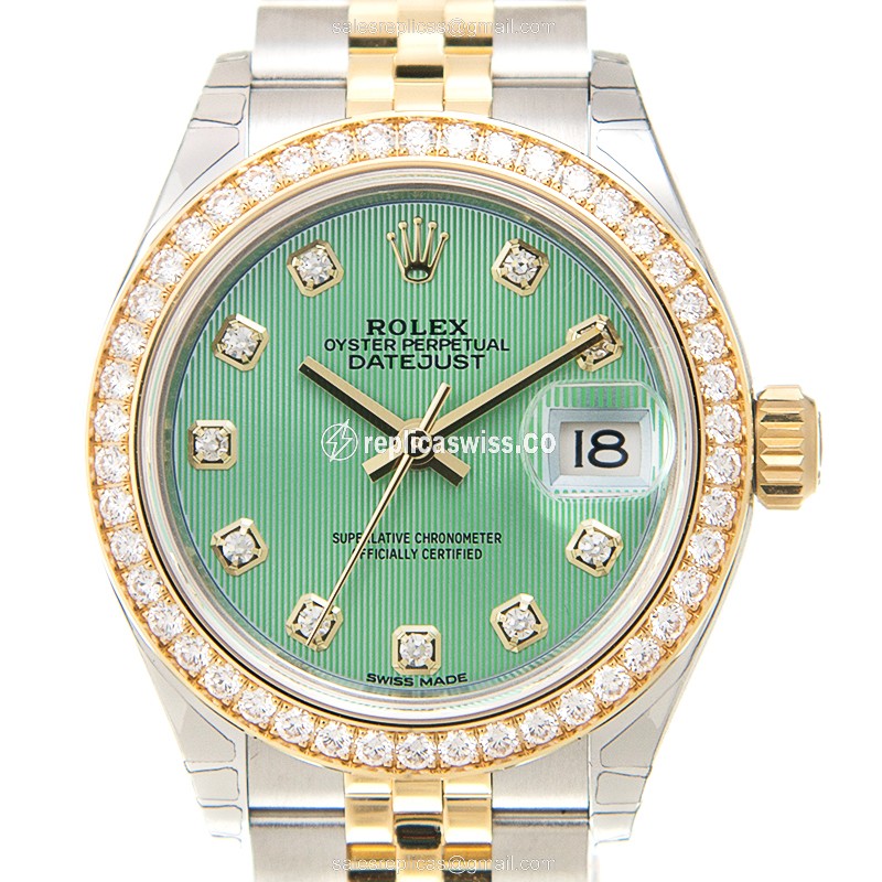 Rolex 279383RBR-GGN_J LADY DATEJUST Automatic 18kt Gold & Diamond & Steel