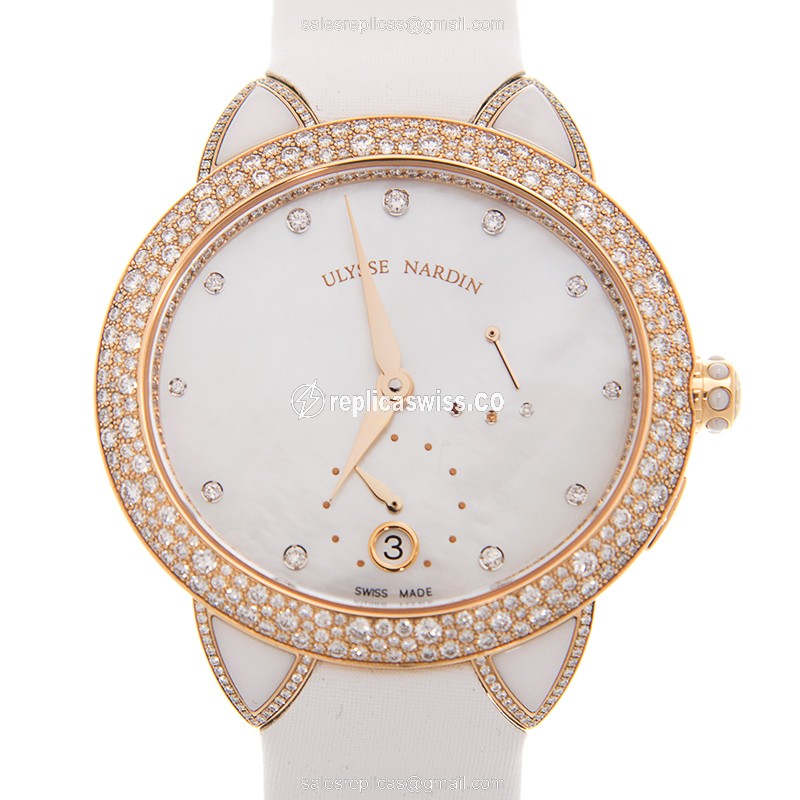 Ulysse Nardin 3106-125/991 WOMEN Automatic 18kt Rose Magic & Diamond
