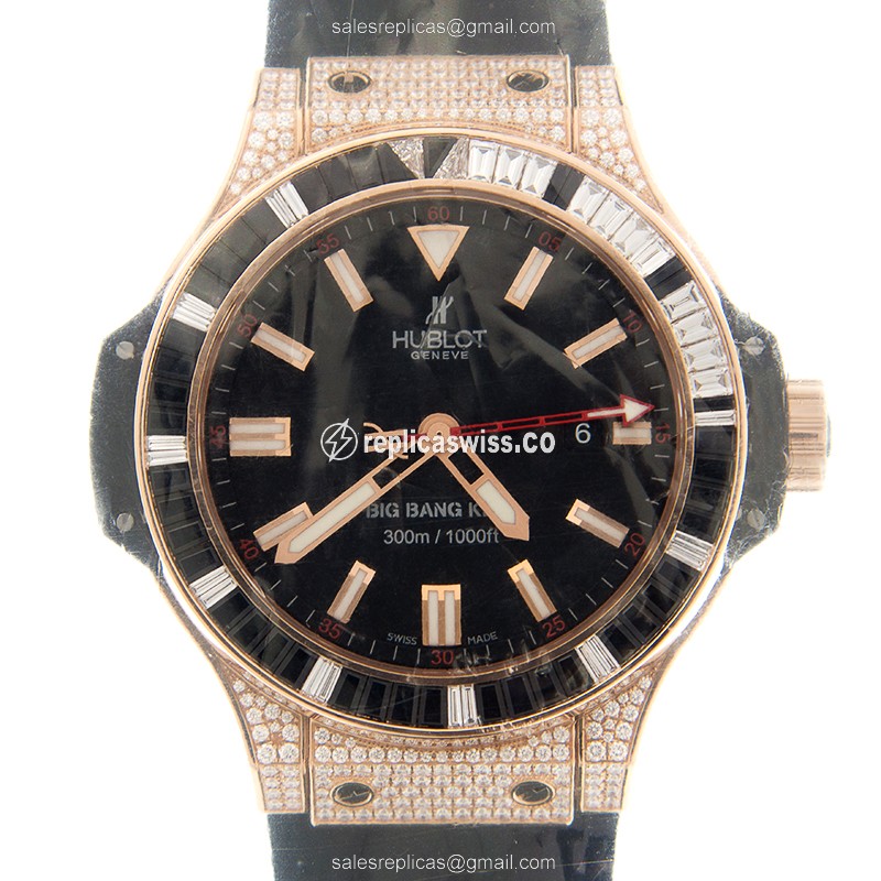 Hublot 322.PX.1023.RX.0900 BIG BANG Automatic 18kt Rose Gold & Diamonds