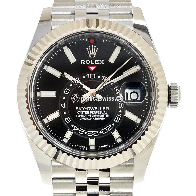 Rolex 326934-0006 SKY-DWELLER Automatic 18kt White Gold & Steel