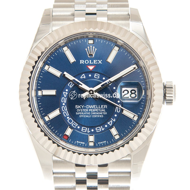 Rolex 326934-0004 SKY-DWELLER Automatic 18kt White Gold & Steel