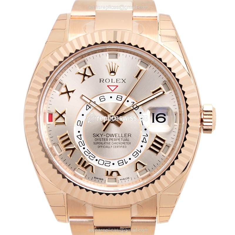 Rolex 326935PKRNSUNDUST SKY-DWELLER Automatic 18kt Rose Gold
