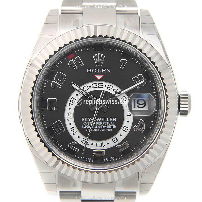 Rolex 326939BKAR_O SKY-DWELLER Automatic 18kt White Gold