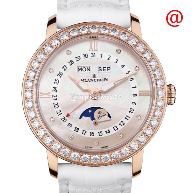 Blancpain 3660-1954-V55A LADYBIRD Automatic 18kt Rose Gold & Diamonds