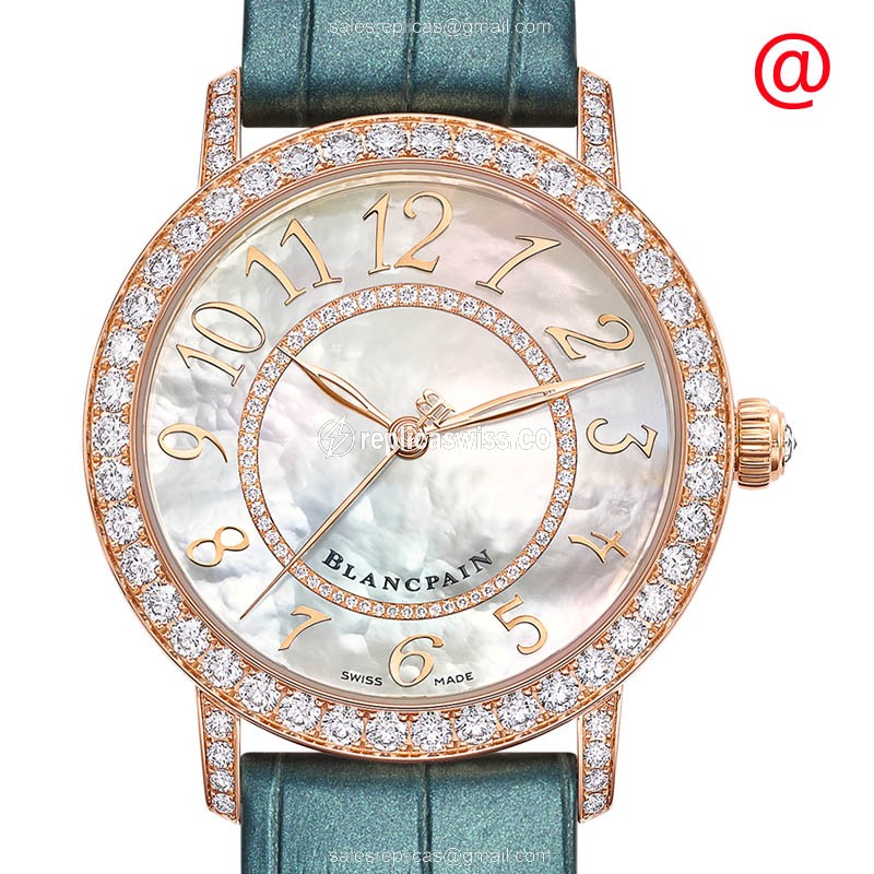 Blancpain 3660-2954-H55A LADYBIRD Automatic 18kt Rose Gold & Diamonds