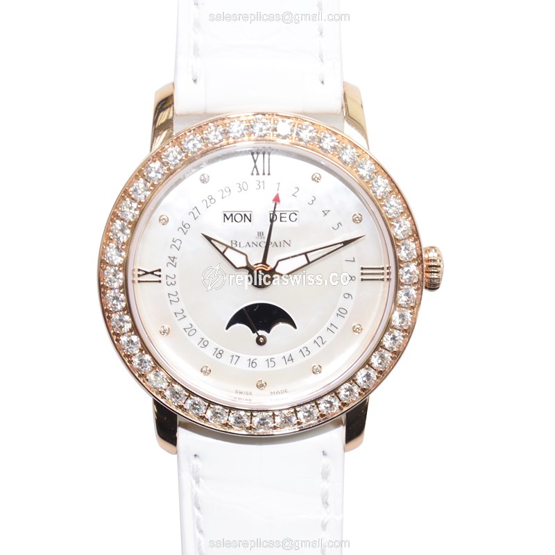 Blancpain 3663-2954-55B WOMEN Automatic 18kt Rose Gold & Diamonds