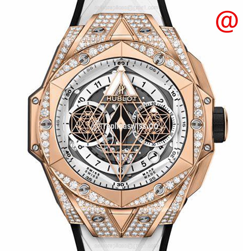 Hublot 418.OX.2001.RX.1604.MXM20 BIG BANG Automatic 18kt Rose Gold & Diamonds