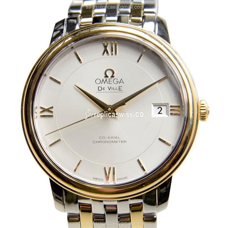 Omega 424.20.37.20.02.001 DE VILLE Automatic 18kt Gold & Steel