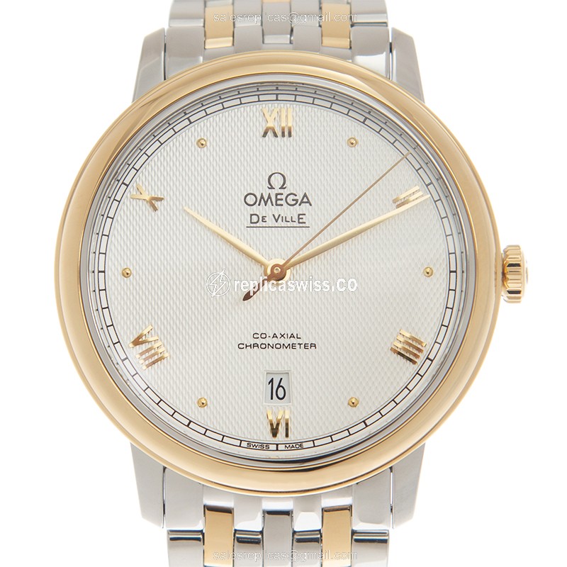 Omega 424.20.40.20.02.005 DE VILLE Automatic 18kt Gold & Steel