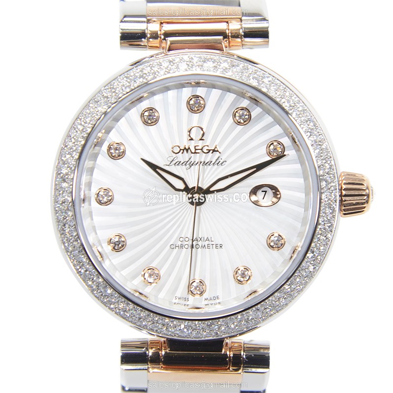 Omega 425.25.34.20.55.001 DE VILLE Automatic 18kt Rose Magic & Diamond