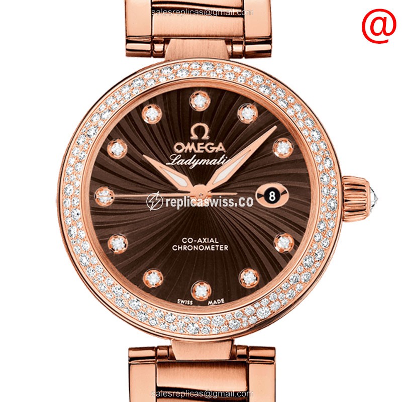 Omega 425.65.34.20.63.002 DE VILLE Automatic 18kt Rose Gold & Diamonds