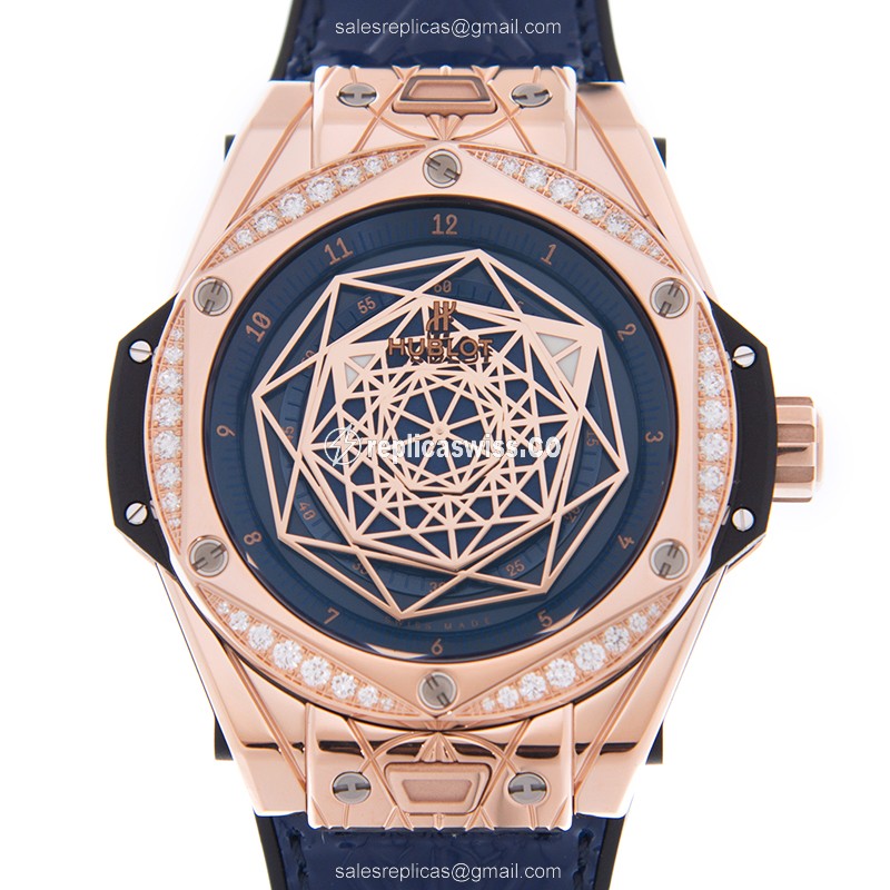 Hublot 465.OS.7189.VR.1204.MXM19 (LTD100) BIG BANG Automatic 18kt Rose Gold & Diamonds
