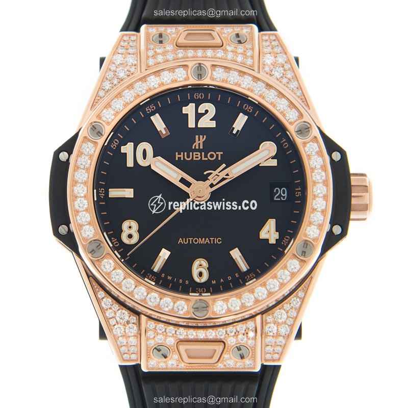 Hublot 465.OX.1180.RX.1604 BIG BANG Automatic 18kt Rose Gold & Diamonds