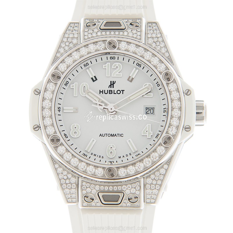 Hublot 485.SE.2010.RW.1604 BIG BANG Automatic Stainless Steel & Diamonds