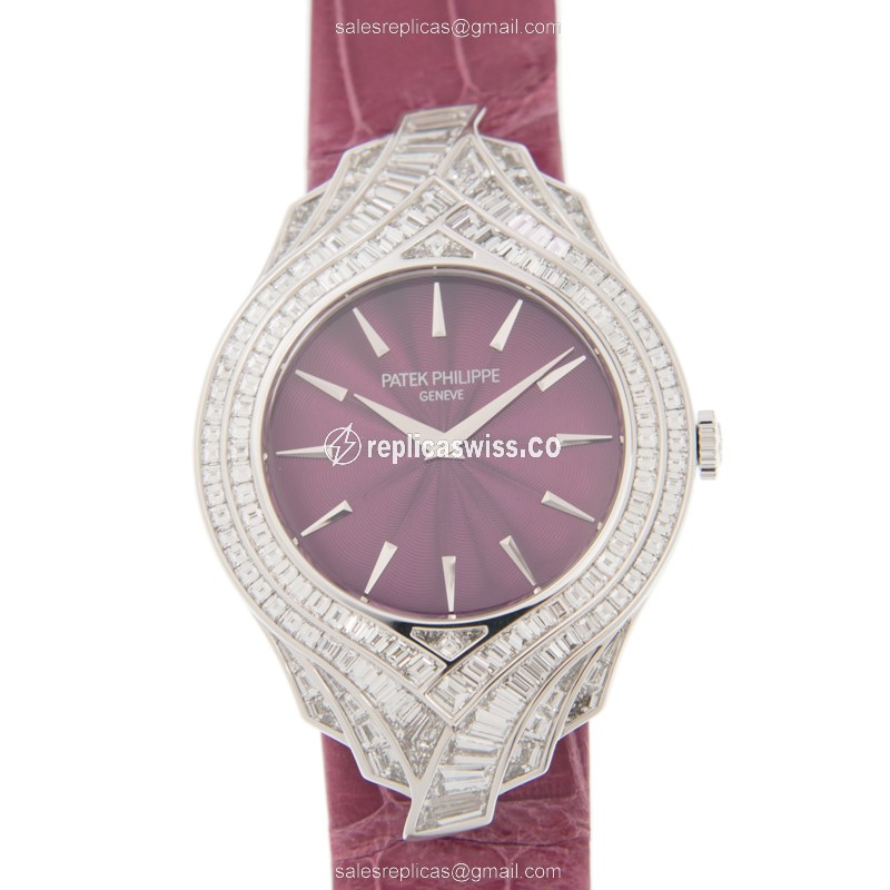 Patek Philippe 4895G-001 CALATRAVA Manual Wind 18kt White Gold & Diamond