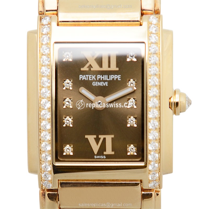 Patek Philippe 4908/11R-010 TWENTY-4 Quartz 18kt Rose Gold & Diamonds