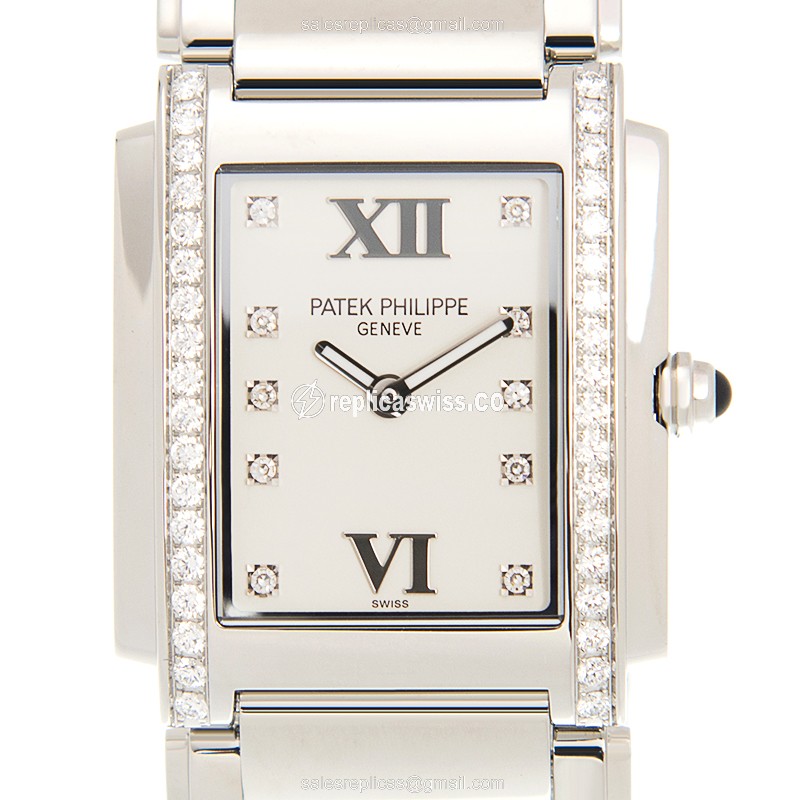 Patek Philippe 4910/10A-011 TWENTY-4 Quartz Stainless Steel & Diamonds