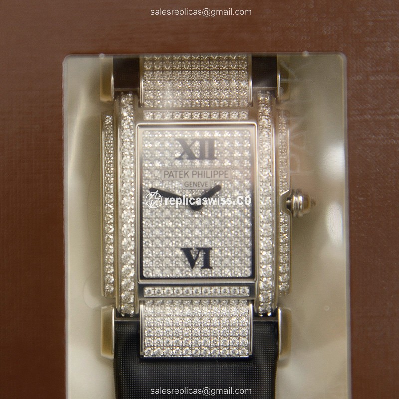 Patek Philippe 4910G-001 TWENTY-4 Quartz 18kt White Gold & Diamond