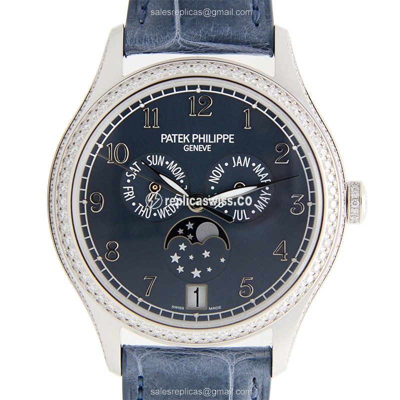 Patek Philippe 4947G-001 COMPLICATIONS Automatic 18kt White Gold & Diamond
