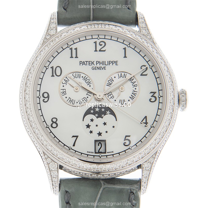 Patek Philippe 4948G-010 GRAND COMPLICATIONS Automatic 18kt White Gold & Diamond