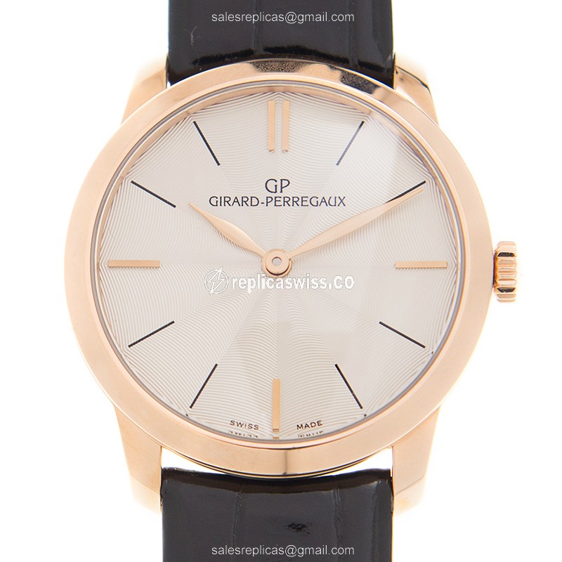 Girard Perregaux 49528-52-131-CB6A 1966 Automatic 18kt Rose Gold