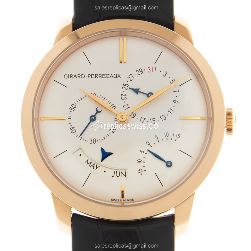 Girard Perregaux 49538-52-131-BK6A GIRARD-PERREGAUX 1966 Automatic 18kt Pink Gold