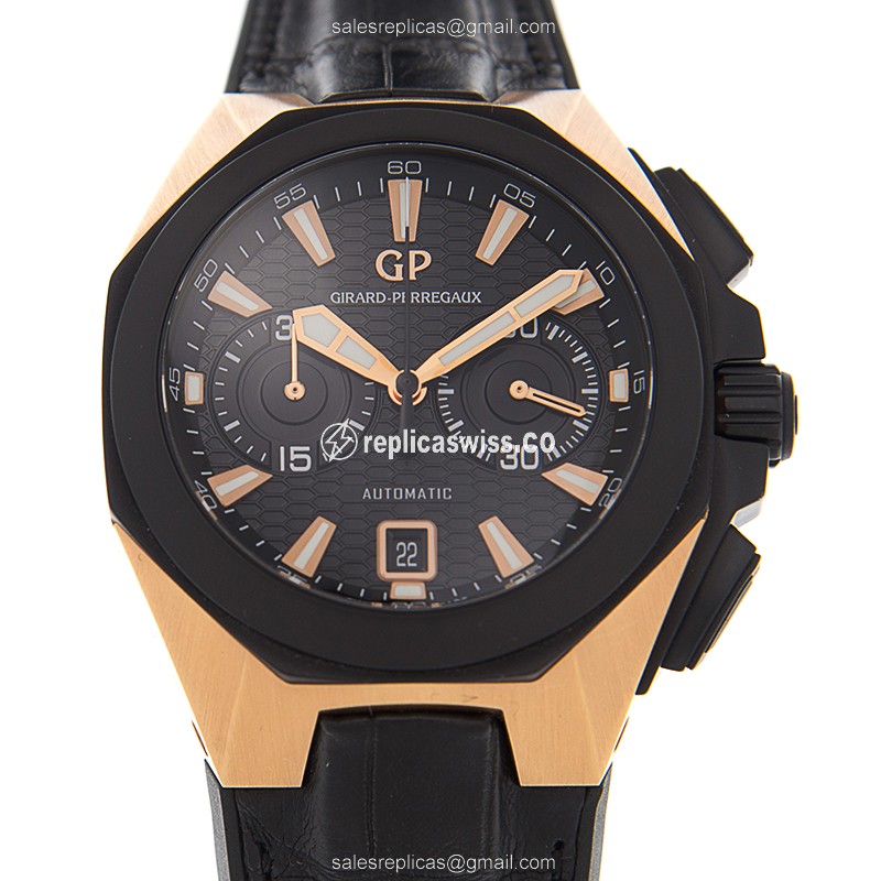 Girard Perregaux 49970-34-633-BB6B HAWK Automatic 18kt Rose Gold & Ceramics
