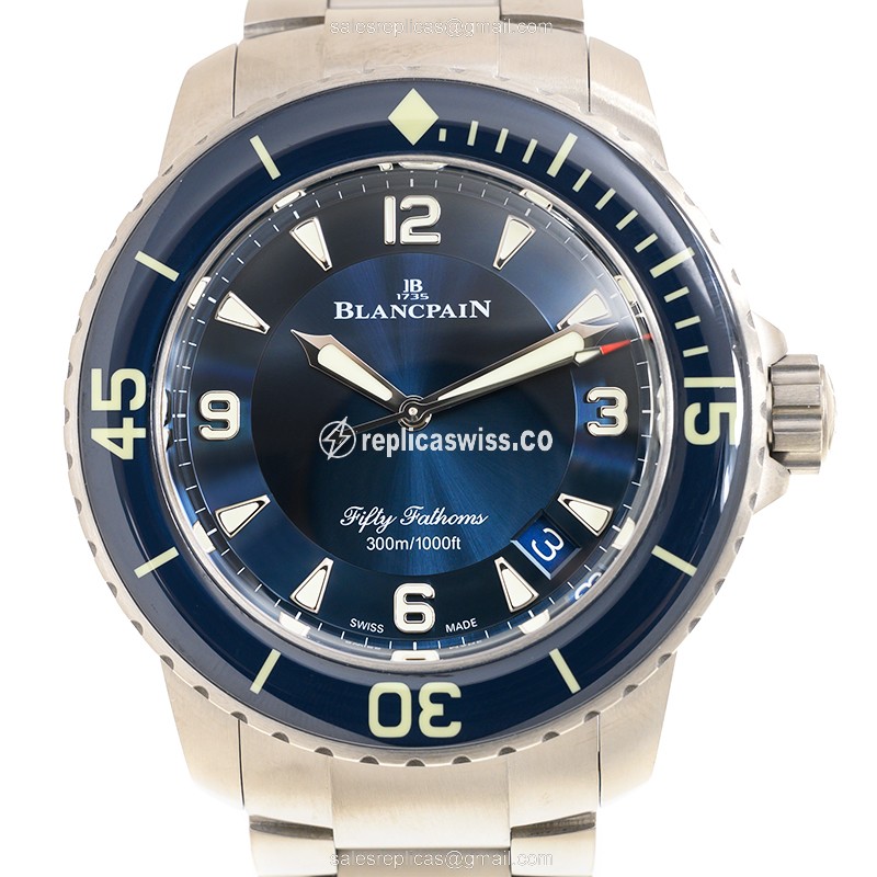 Blancpain 5015-12B40-98B FIFTY FATHOMS Automatic Titanium