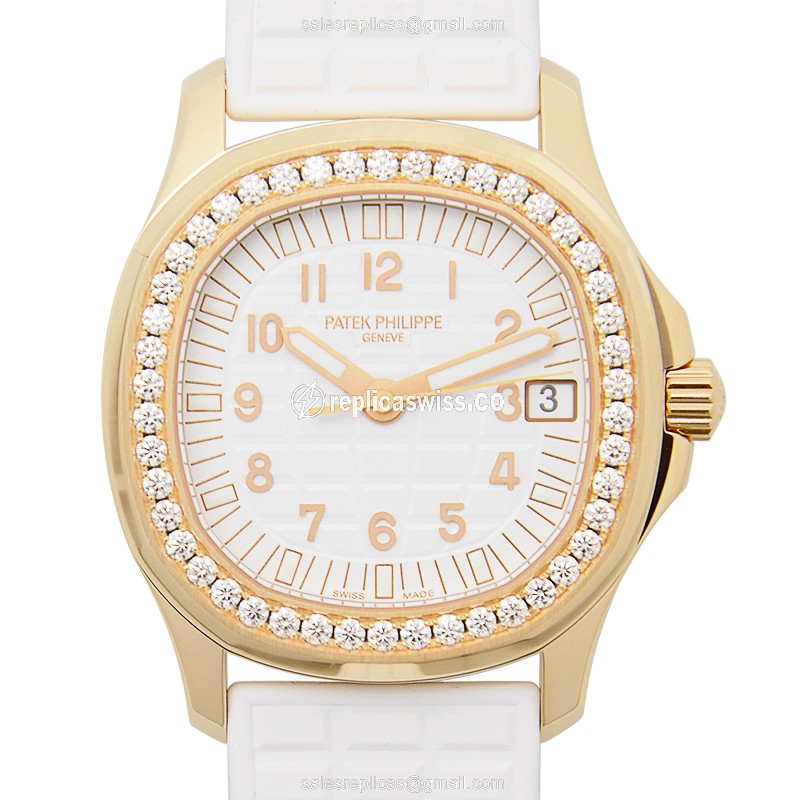 Patek Philippe 5068R-010 AQUANAUT Automatic 18kt Rose Gold & Diamonds
