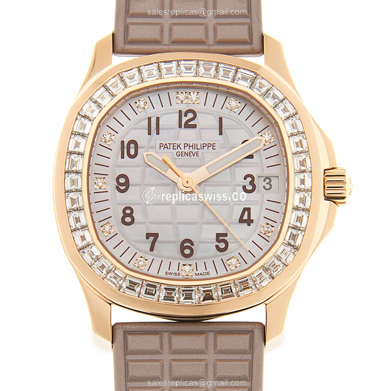 Patek Philippe 5072R-001 AQUANAUT Automatic 18kt Rose Gold & Diamonds