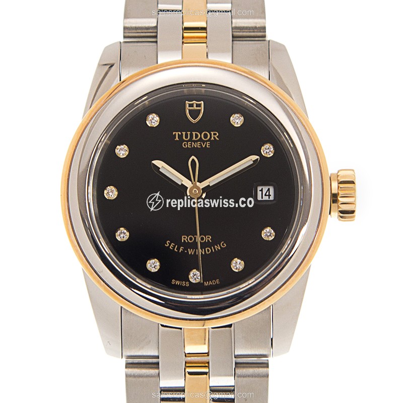 Tudor 51003-68013-10DI-BK GLAMOUR DATE Automatic Stainless Steel