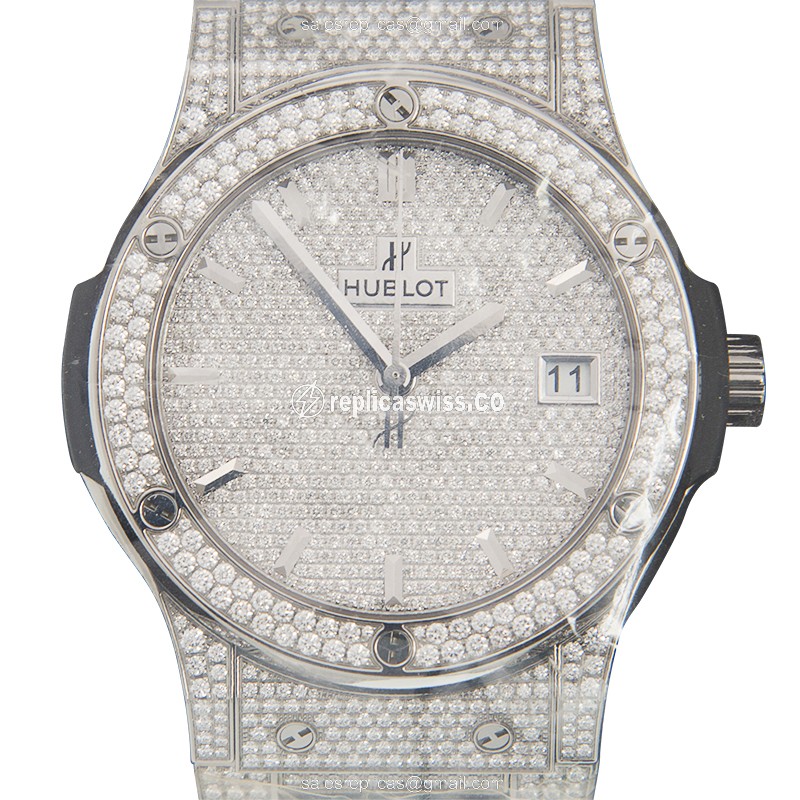 Hublot 511.NX.9010.NX.3704 CLASSIC FUSION Automatic Titanium & Diamond