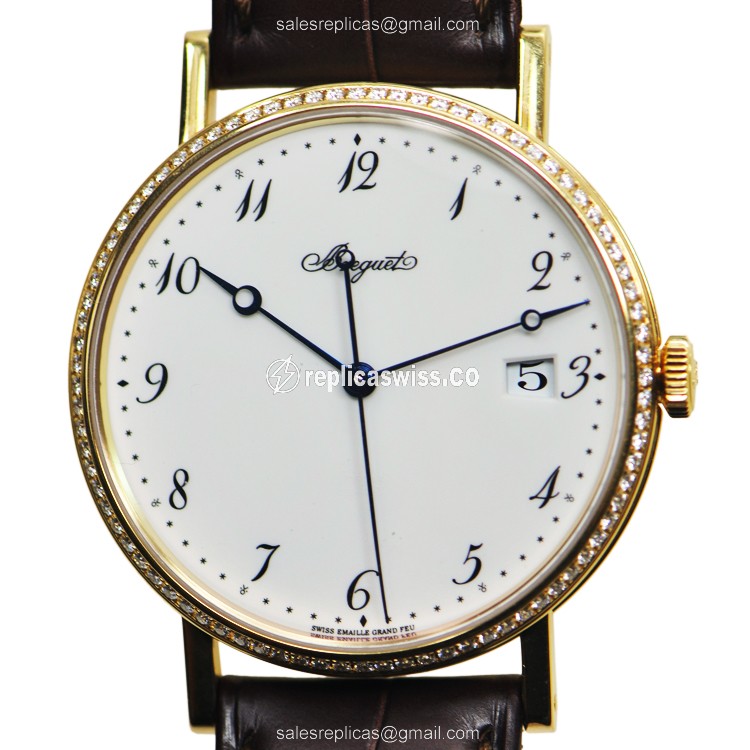 Breguet 5178BA/29/9V6/D000 CLASSIC Automatic 18kt Gold & Diamond