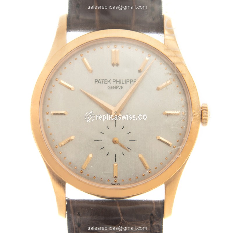 Patek Philippe 5196R-001 CALATRAVA Manual Wind 18kt Rose Gold